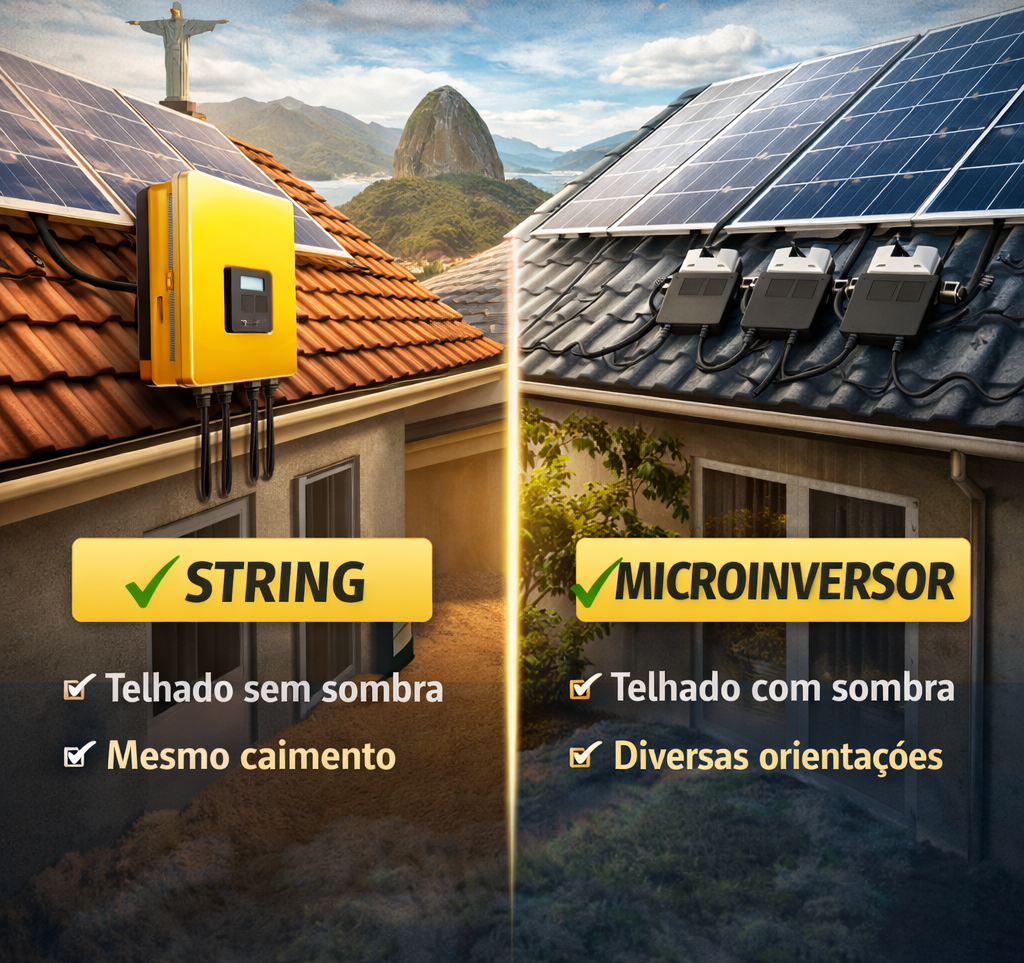 Inversor String Inversor Solar: String ou Microinversor? Qual é Melhor para sua Casa no ...